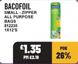 Bestway Bacofoil small zipper all purpose bags offer