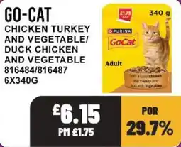 Bestway Go-cat chicken turkey and vegetable/duck chicken and vegetable offer