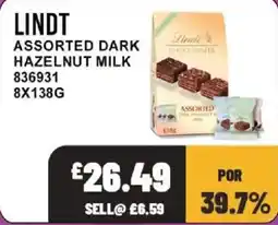 Bestway Lindt assorted dark hazelnut milk offer