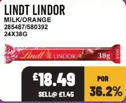 Bestway Lindt lindor milk/orange offer