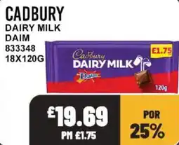 Bestway Cadbury dairy milk daim offer