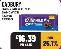 Bestway Cadbury dairy milk oreo sandwich offer
