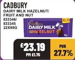 Bestway Cadbury dairy milk hazelnut offer