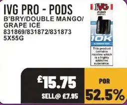 Bestway Ivg pro pods offer