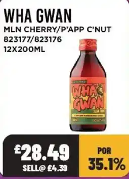 Bestway Wha Gwan ml cherry/p'app c'nut offer