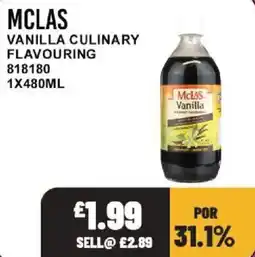 Bestway Mcclas vanilla culinary flavouring offer
