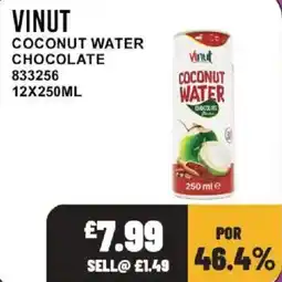 Bestway Vinut coconut water chocolate offer