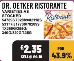 Bestway Dr. Oetker Ristorante offer