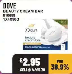 Bestway Dove beauty cream bar offer