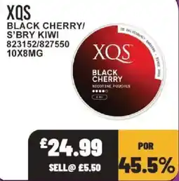 Bestway Xqs black cherry nicotine pouches offer