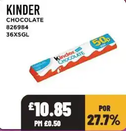 Bestway Kinder chocolate offer