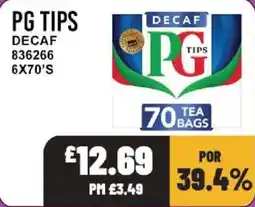 Bestway Pg tips decaf offer
