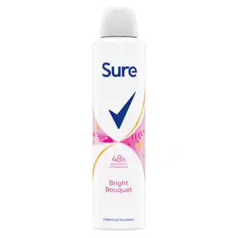 Asda Sure Bright Bouquet Anti-perspirant Deodorant Aerosol offer