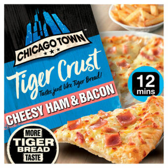 Asda Chicago Town Tiger Crust Cheesy Ham & Bacon Pizza offer