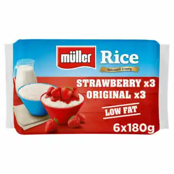 Asda Muller Rice Strawberry & Original Low Fat Desserts offer