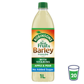 Asda Robinsons Fruit & Barley Apple & Pear Squash No Added Sugar offer