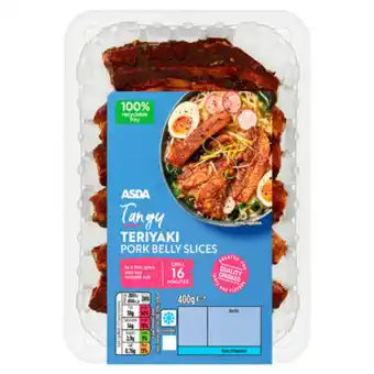 Asda ASDA Butcher's Selection Teriyaki Pork Belly Slices offer