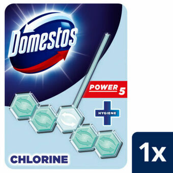Asda Domestos Power 5 Toilet Rim Block Bleach each offer