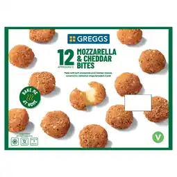 Iceland Greggs 12 Mozzarella & Cheddar Bites 300g offer