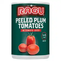 Iceland Ragu Peeled Plum Tomatoes in Tomato Juice 400g offer
