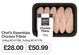 Booker Wholesale Chef's Essentials Chicken Fillets offer
