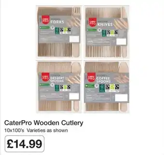 CaterPro Wooden Cutlery