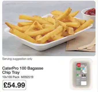 CaterPro 100 Bagasse Chip Tray