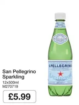 Booker Wholesale San Pellegrino Sparkling offer