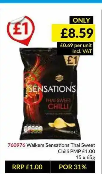 Musgrave MarketPlace Walkers Sensations Thai Sweet Chili offer