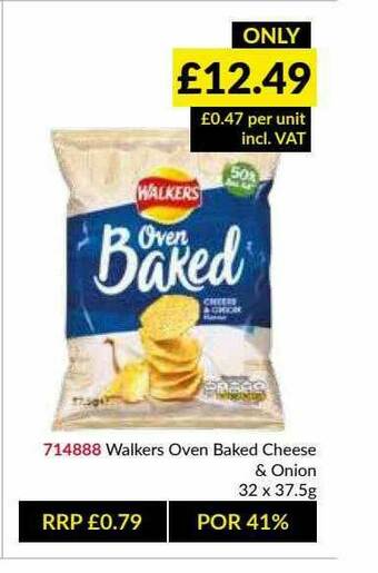 Musgrave MarketPlace Walkers Oven Baked Cheese & Onion offer