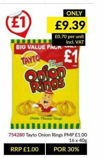 Musgrave MarketPlace Tayto Onion Rings offer
