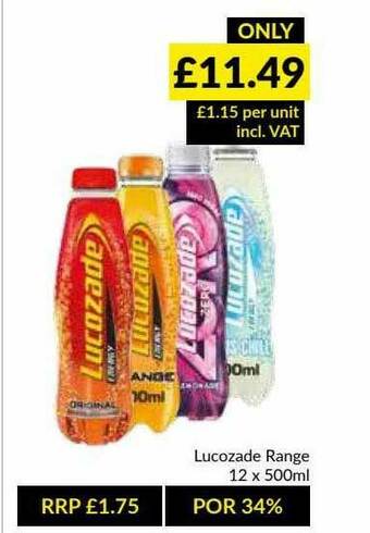 Musgrave MarketPlace Lucozade Range offer