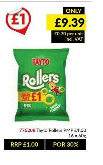 Musgrave MarketPlace Tayto Rollers offer