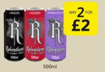 Londis Relentless 500ml offer