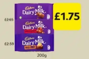 Londis Dairy Milk 200g offer