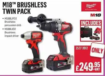 M18 Brushless Twin Pack