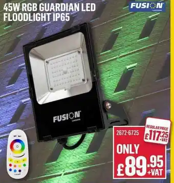 Poundstretcher 45W RGB Guardian LED Floodlight IP65 offer