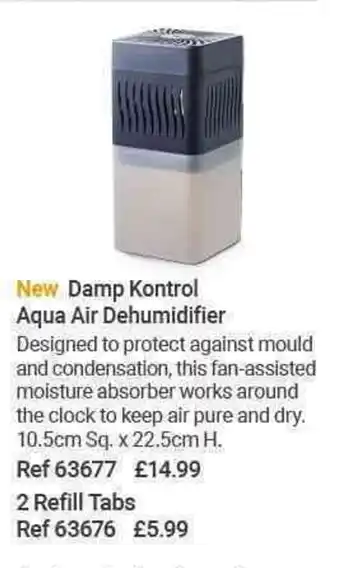 Lakeland Damp Kontrol Aqua Air Dehumidifier offer