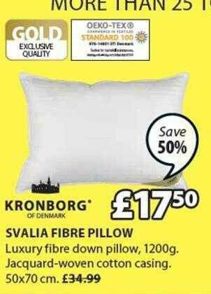 JYSK Svalia Fibre Pillow offer