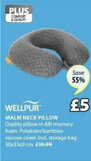 JYSK Malm Neck Pillow offer
