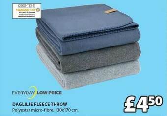 JYSK Daglilje Fleece Throw offer