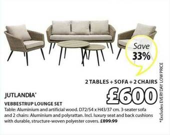 JYSK Vebbestrup Lounge Set offer
