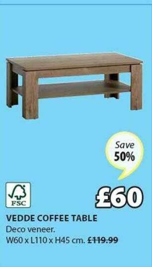 JYSK Vedde Coffee Table offer
