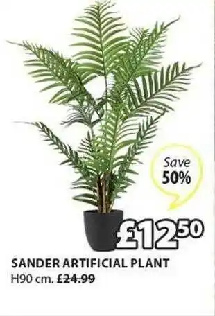 JYSK Sander Artificial Plant offer