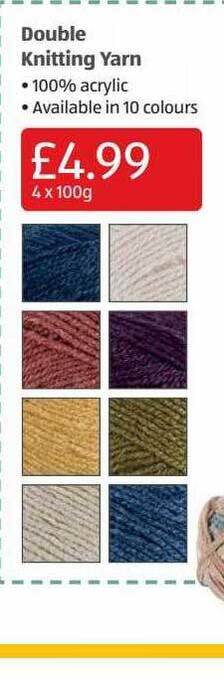 Aldi Double Knitting Yarn offer