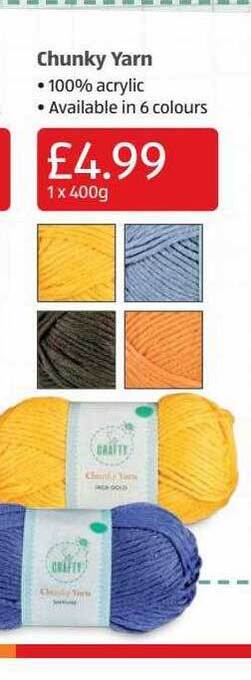 Aldi Chunky Yarn offer