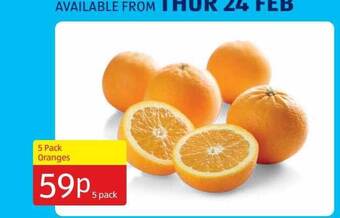 Aldi 5 Pack Oranges offer