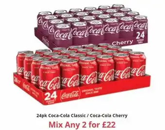 Farmfoods Coca Cola Classic, Coca Cola Cherry offer
