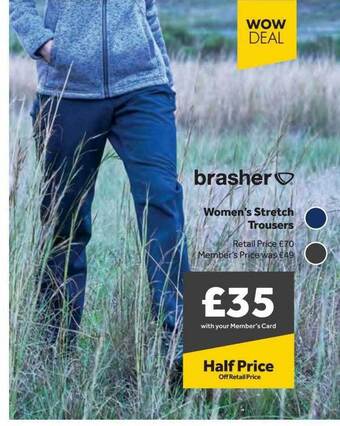 GO Outdoors Brasher Women's Stretch Trousers offer