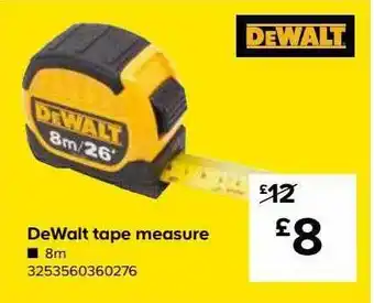 TradePoint Dewalt Tape Measure offer